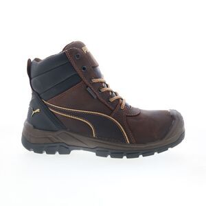 Puma Safety Mens Tornado Soft Toe CTX Mid Waterproof EH SR Brown Boots (NWT)